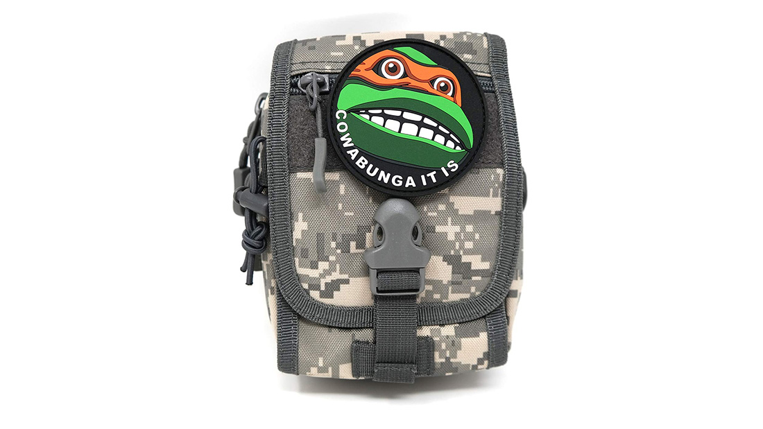 cool Cowabunga custom velcro patch maker to decorate bags promotional ornaments
