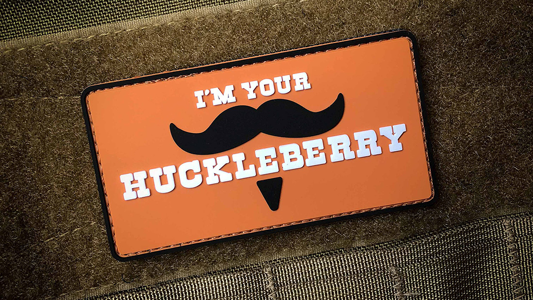 i am your huckleberry custom rubber patches surprise gift shop
