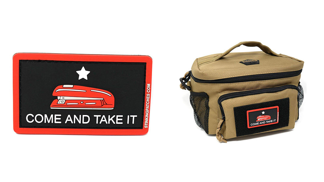 red stapler morale custom velcro patch maker bulk promotional gifts