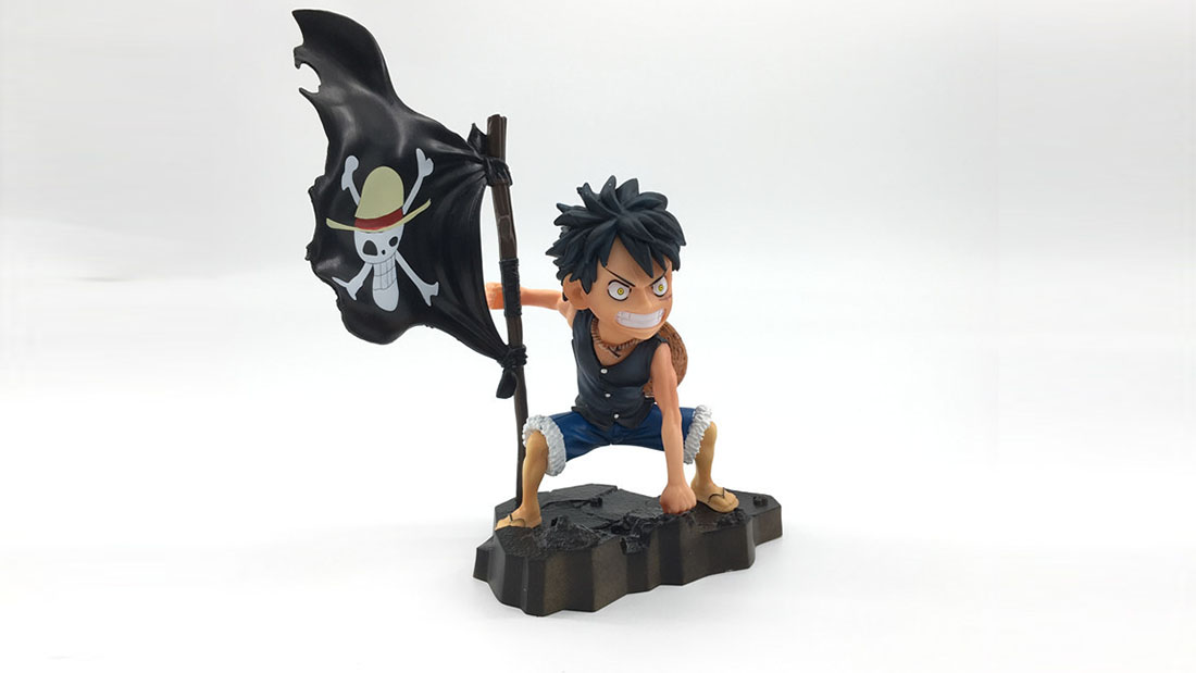 Japanese Anime Luffy rubber figure pvc gift bulk Anime Toy Figures