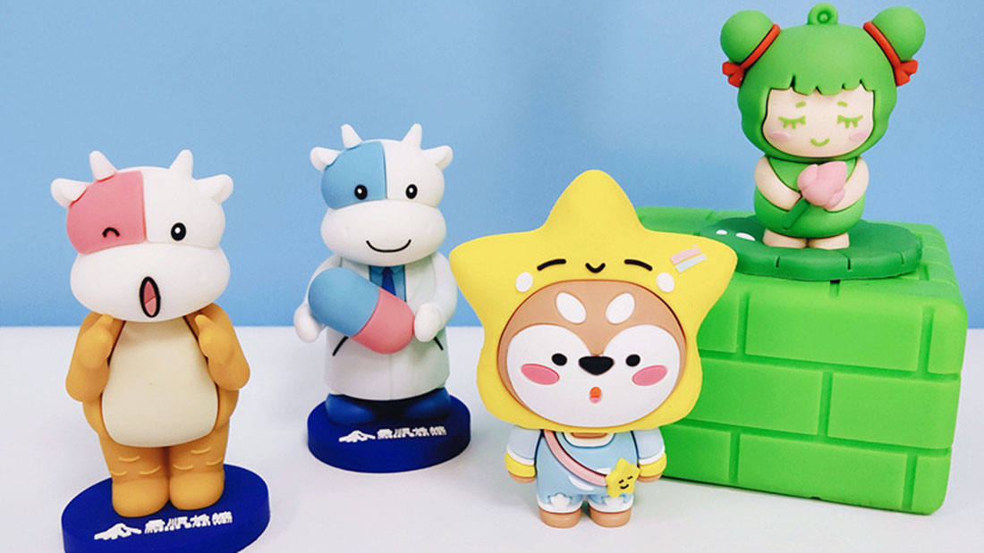 PVC Figure Gifts cute Cartoon Ox series toy Christmas gifts