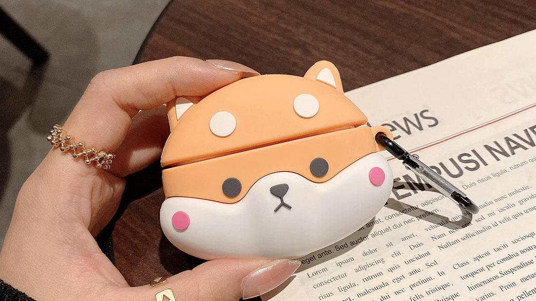 super cute corgi cute silicone airpod case corporate giveaways supplier
