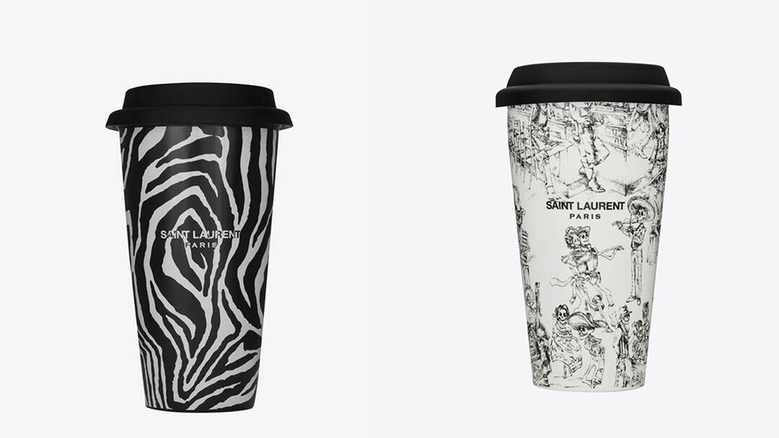 ysl logo coffee mug company giveaway ideas