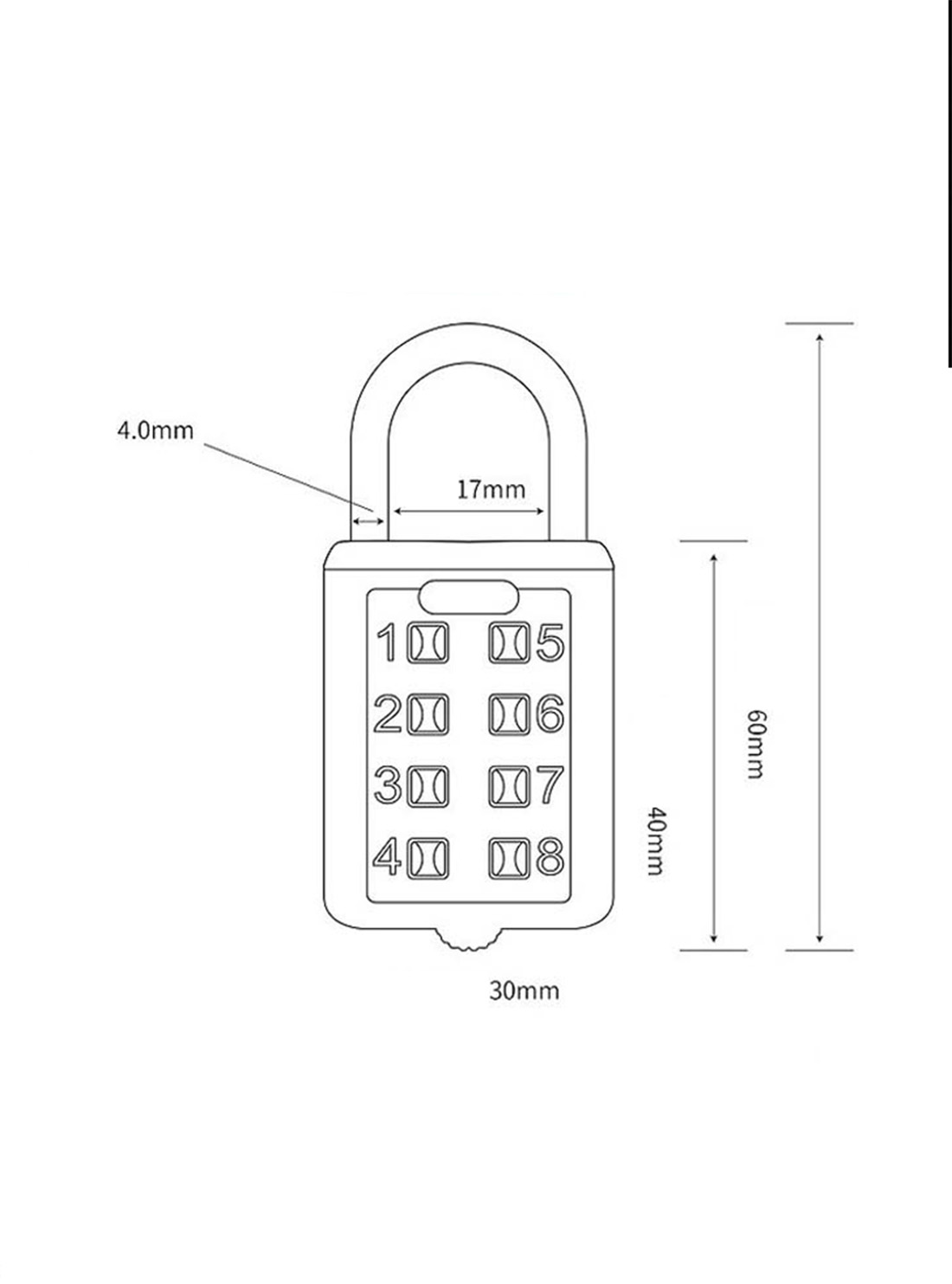 hot mini password locker suitcase padlocks for suitcase luggage bag