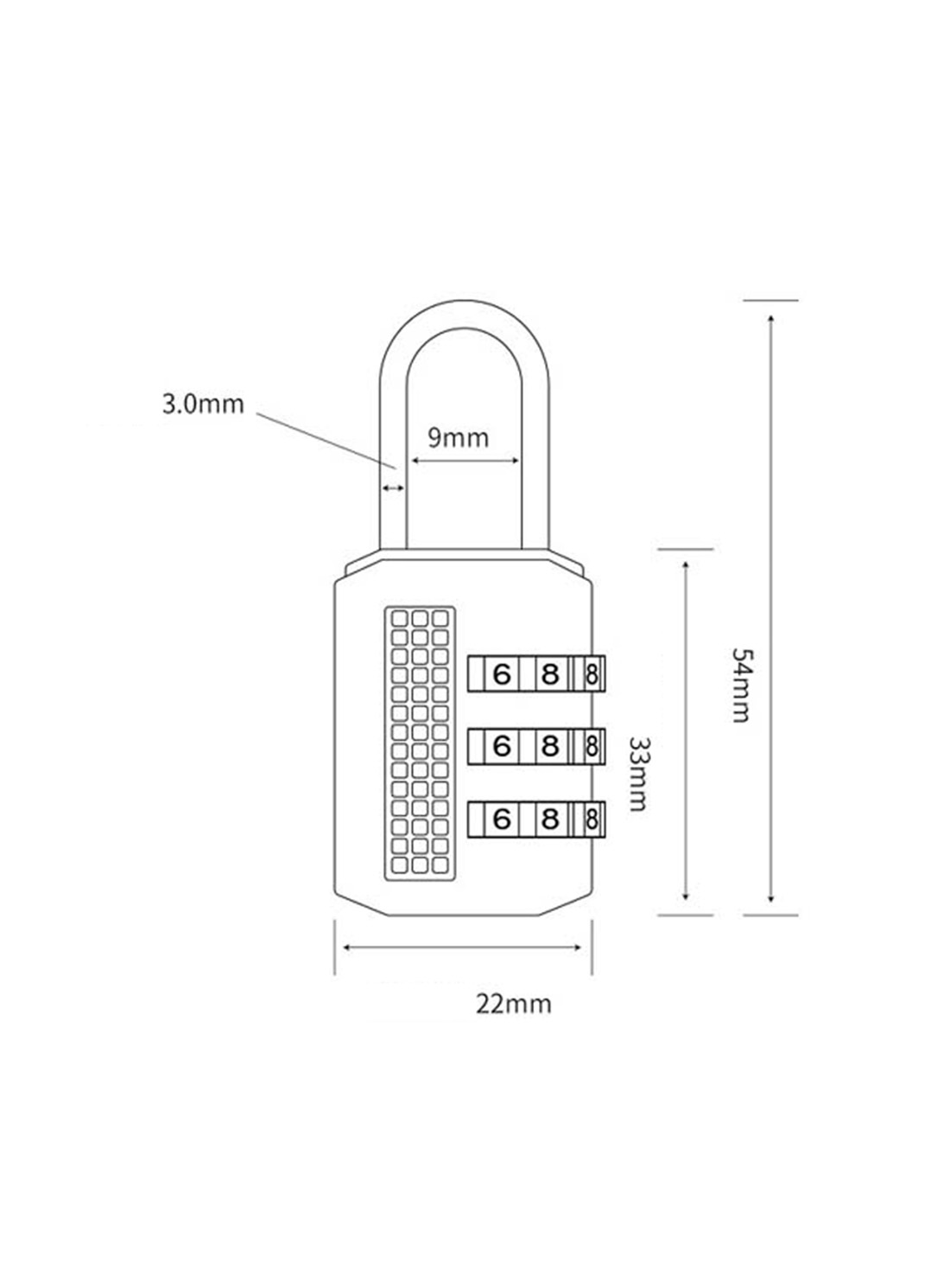 hot sale Security padlock and locker padlock