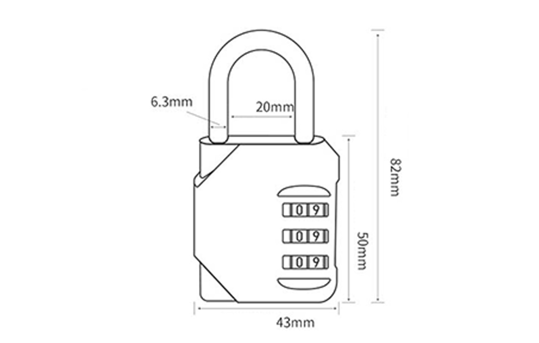 password locker master lock combination for suitcase luggage bags