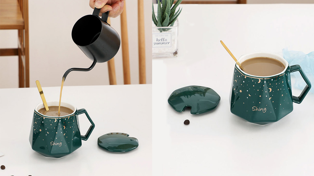 corporate gift merchandise tall cute ceramic coffee mugs supplier
