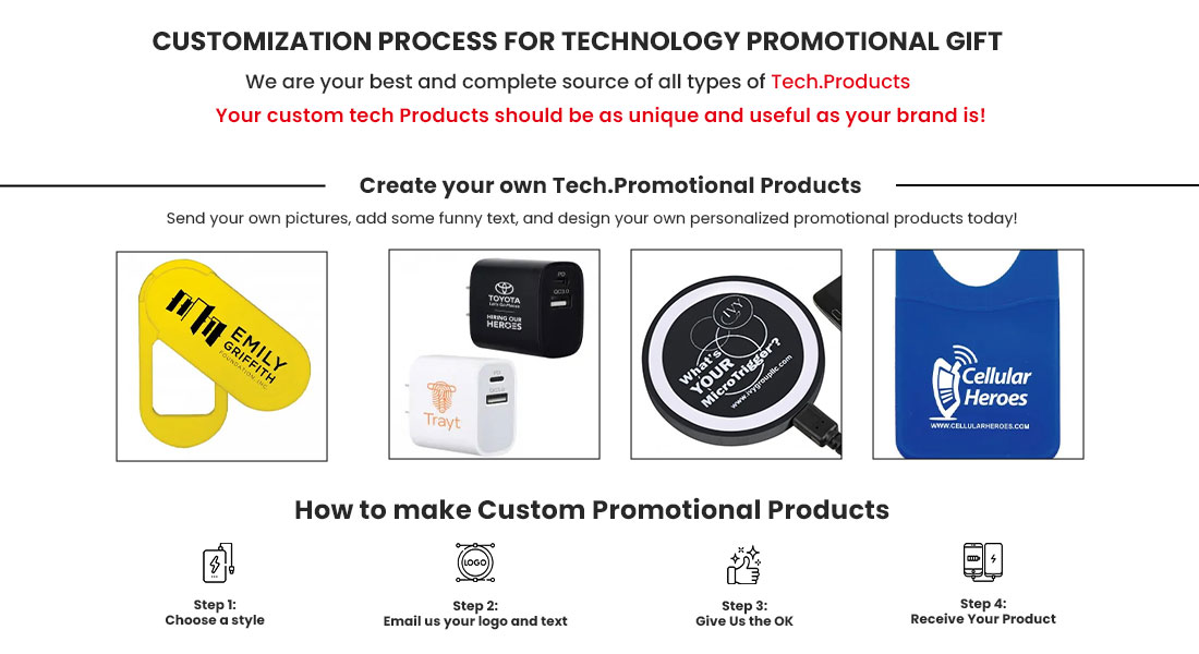 how to customize tech promotional gift with logo