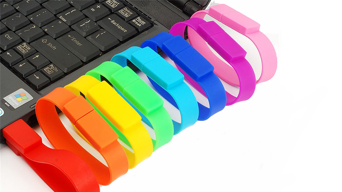 matériel de marketing bon marché bracelet 64 gb clé USB prix le moins cher fournisseur de la Chine