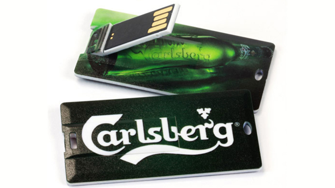 branded promo gifts metal flashdisk card custom China supplier