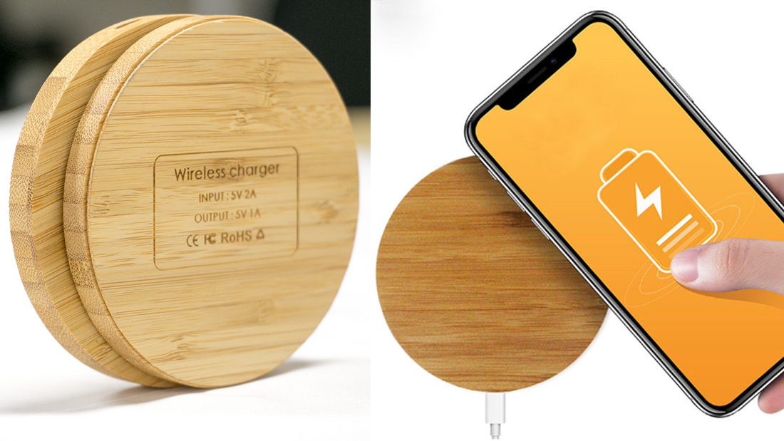 best tech gifts wood portable charger tech gifts for man wholesale technology supplier