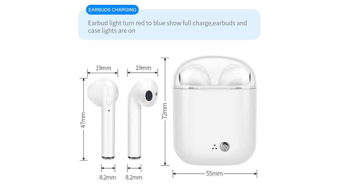 artículos promocionales con logo i7s tws proveedor de earpods en EE. UU.