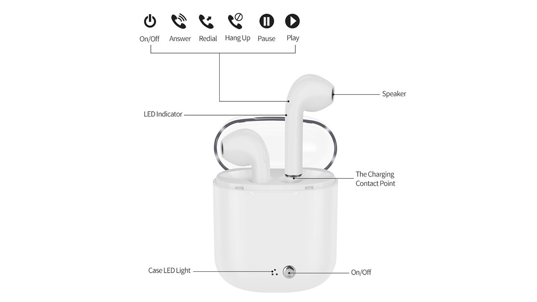 Werbeartikel mit Logo i7s tws earpods Lieferant in den USA