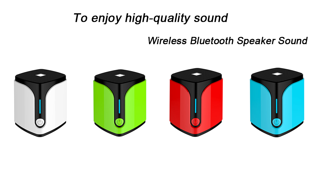 cadeaux promotionnels entreprise son stéréo fournisseur de haut-parleurs bluetooth colorés