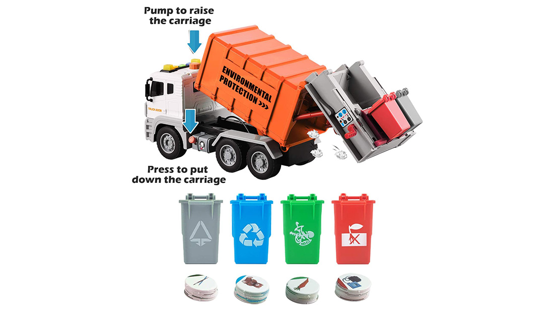 Custom OEM wholesale promotional items trash trucks for sale as Christmas gift