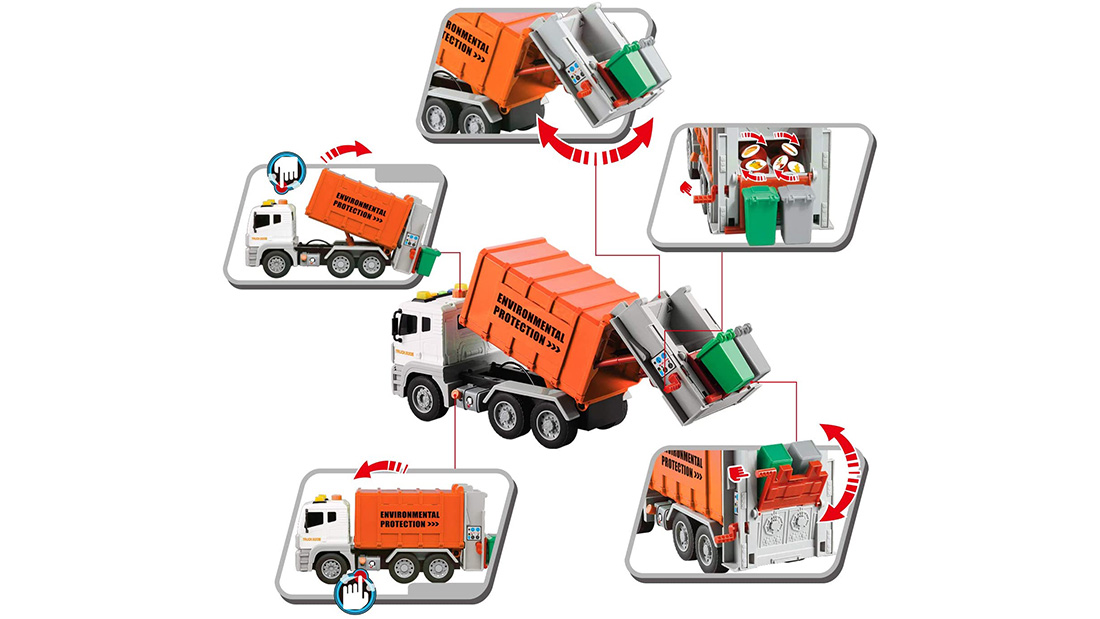 High Quality garbage trucks youtube Factory Price cool promotional items