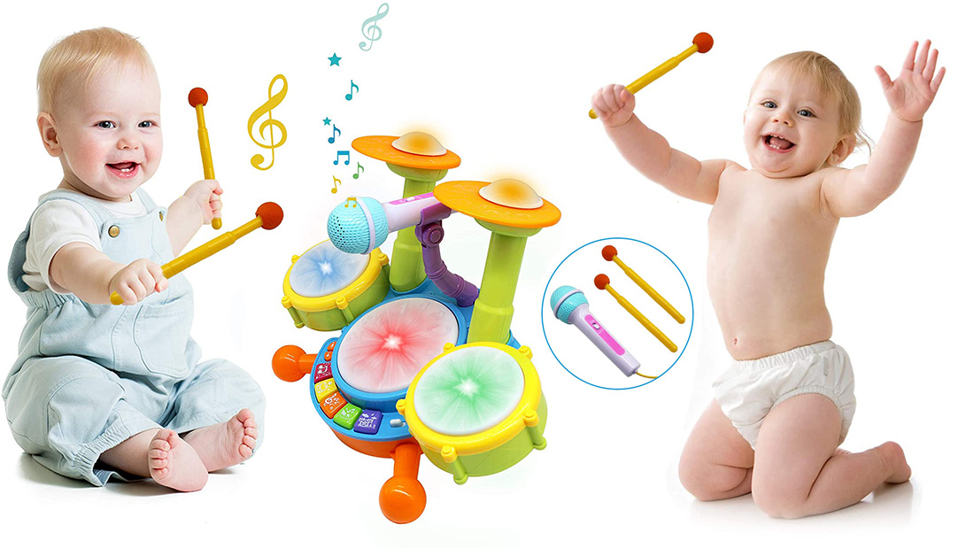 custom drum music toy gift with your brand logo for toddlers