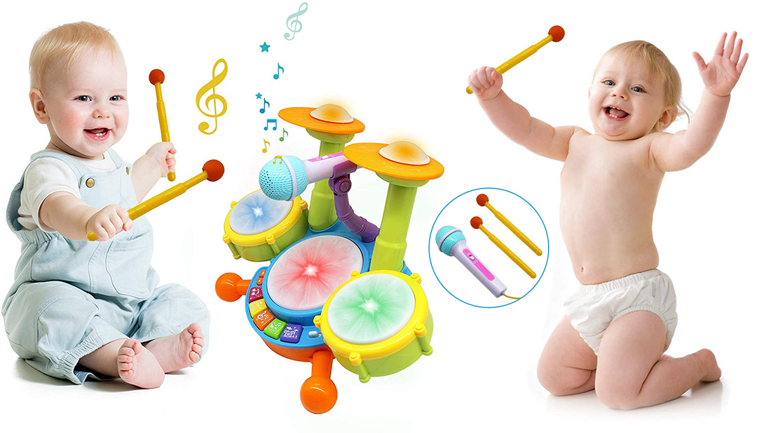 custom drum music toy gift with your brand logo for toddlers