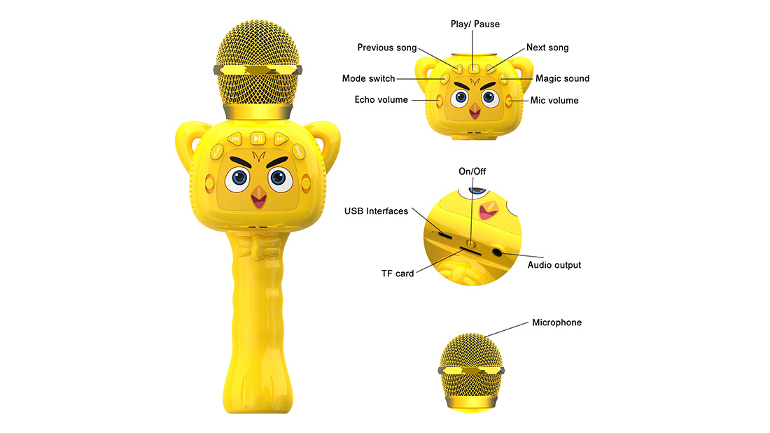 introduce kids microphone connect to iphone external mic