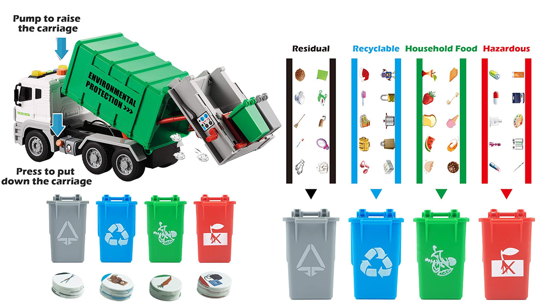 low price custom promo gift garbage truck for sale supplier