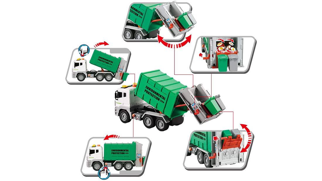 low price custom promo gift garbage truck game supplier