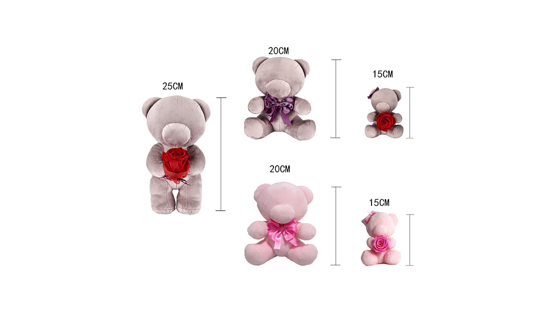 rose decorate gifts design love love teddy bear for girlfriends 2021