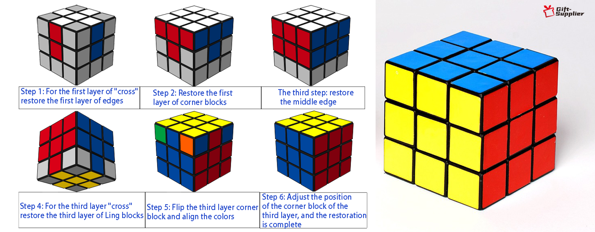 Rubik's Classic Pack, 3x3 Cube plus Mini 3 x 3 Rubik's Cube Keychain