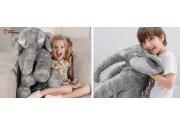 Plush toy elephant is a great playmates for people